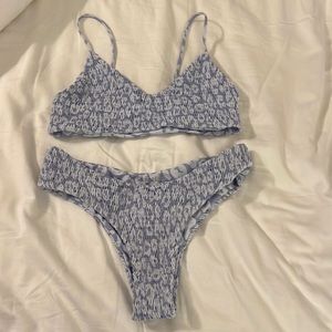 Citrine Blue Leopard Bikini